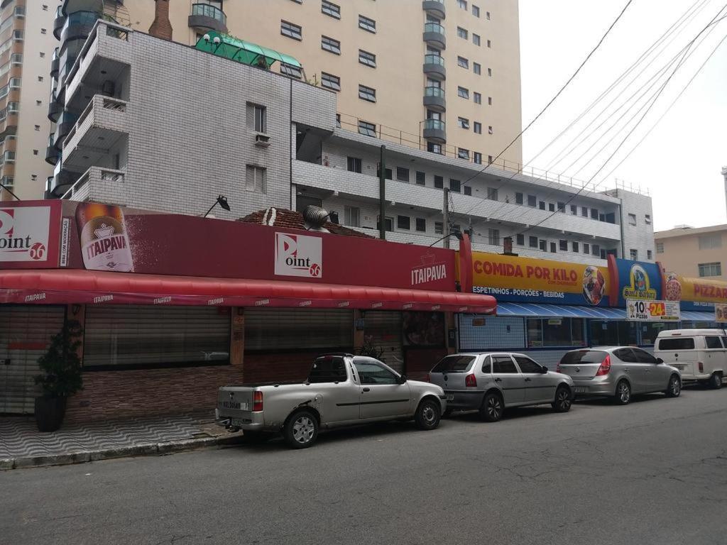 Apto Canto Do Forte - Praia Grande - Local Privilegiado - 100 Metros Da Praia - Internet Inclusa 外观 照片