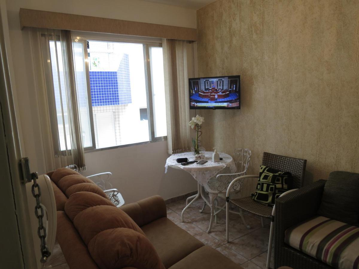 Apto Canto Do Forte - Praia Grande - Local Privilegiado - 100 Metros Da Praia - Internet Inclusa 外观 照片